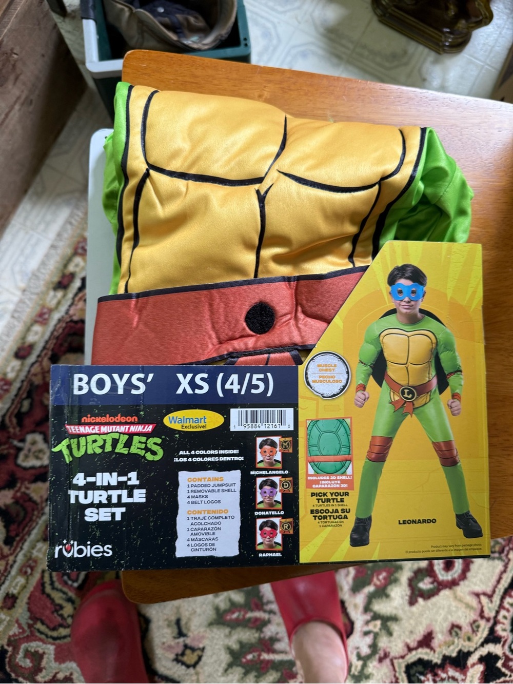 Nickelodeon Teenage Mutant Ninja Turtles 4 in 1 Boys' Costume (XS)